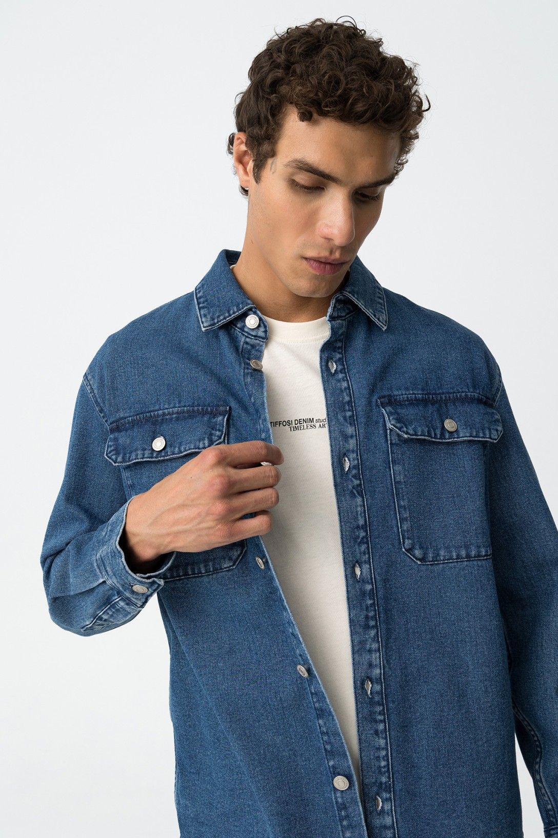 CALEB - CAMICIA DENIM - TIFFOSI