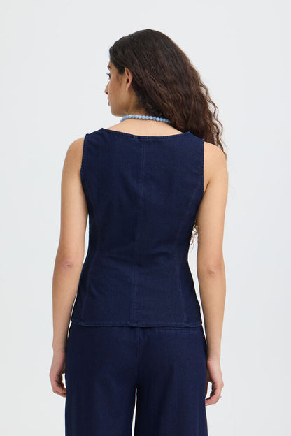 TOP IHKATE DENIM - maglia - ICHI